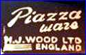 H.J. WOOD, Ltd. [PIAZZA WARE Line]  (Staffordshire, UK)  - ca 1950s - 1960s