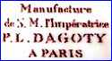 MANUFACTURE D.S.M L'EMPERATRICE  -  P.L. DAGOTY  [PARIS PORCELAIN] (Paris, France)  - ca 1804 - 1812