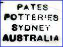 PATES POTTERIES  (Sydney, Australia)  - ca 1950s - 1970s