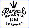 KERAFINA PORCELAIN FACTORY   (various colors, Germany)  - ca 1950 - ca 1958