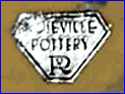 ROSEVILLE POTTERY CO  [silver or gold paper label] (Ohio, USA) - ca 1930 - 1937