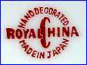 ROYAL CHINA  (Distributor's Logo, Japan)  - ca 1970s - 1990s