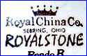 ROYAL CHINA Co.  [ROYALSTONE series]    [in many colors]  (Ohio, USA)  -  ca  1934 - ca 1960s