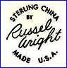 STERLING CHINA CO (Ohio, USA) - ca 1949 - 1960s