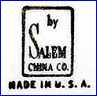 SALEM CHINA Co.  [Pattern varies]  (Salem, OH, USA)  - ca 1960s - 1980s