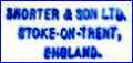 SHORTER & SON  (Staffordshire, UK)  - ca 1914 - 1940