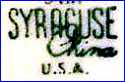 SYRACUSE CHINA CORP.  (NY, USA) -  ca 1930s - ca 1960s