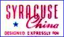 SYRACUSE CHINA CORP. [mostly on Hotelware & Railroad Chinaware]  (NY, USA) - ca 1940s - 1970s