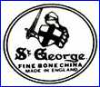St. GEORGE FINE BONE CHINA, Ltd.  (Distributors & Exporters, Hanley, Staffordshire, UK)  - ca 1990s - 2006