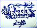 BOCH FRERES KERAMIS [on Delft styled items] (Belgium) - ca 1890s - 1920