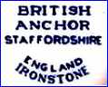 BRITISH ANCHOR POTTERY CO. LTD. (Staffordshire, UK) -  ca 1945 - 1970s
