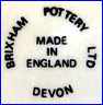 BRIXHAM POTTERY  (Studio Pottery & Decorative Porcelain & Earthenware, Brixham, Devon, UK) - ca 1959 - 1992