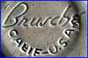 BRUSCHE CERAMICS  -  BAUER POTTERY  [several variations] (Whittier, CA, USA) - ca 1949 - 1958