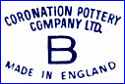 CORONATION POTTERY Co., Ltd.  (Staffordshire, UK)  - ca 1947 - 1954