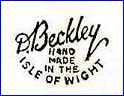 D. BECKLEY [printed or impressed]  (Isle of Wight, UK) - ca 1959 - ca 1964