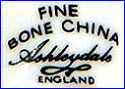 ASHLEYDALE BONE CHINA  (Trading Co. & Distributors, UK)  - ca 1960s - 1990s