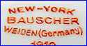WEIDEN - BAUSCHER BROS.  [on Exports to the USA]  (Germany)  - ca 1906 - 1920s