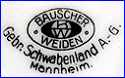 WEIDEN - BAUSCHER BROS. PORCELAIN FACTORY   (Germany)  - ca 1920 - Present