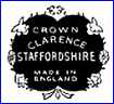 COOPERATIVE WHOLESALE  [CROWN CLARENCE Series] SOCIETY  (Staffordshire, UK)  - ca 1946 - 1970s