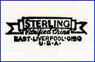 STERLING CHINA CO. (Ohio, USA) - ca 1946 - 1980s