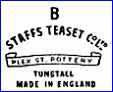 THE STAFFS TEAPOT Co., Ltd.  (Staffordshire, UK)  - ca 1929 - 1948