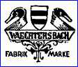 WACHTERSBACH EARTHENWARE FACTORY  (Black or Blue or Green  - Germany)  - ca 1896 - 1903