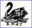 BOULTON, MACHIN & TENNANT  (Stamped or  Impressed, Staffordshire, UK) - ca  1889 - 1899
