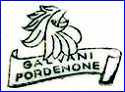 GALVANI CERAMICS  (Pordenone, Italy)  - ca 1860s - 1920s