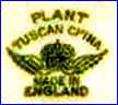 R.H. & S.L. PLANT, Ltd.  [TUSCAN CHINA Series] (Staffordshire, UK)  - ca 1936 - 1940s