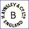 H. AYNSLEY & CO Ltd   (Stamped or Impressed) (Staffordshire, UK) - ca  1946 - 1954