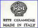 ESTE CERAMICHE, S.R.L.  [Exporters of Fine China]  (Este, Italy)  - ca 1960s - 1970s