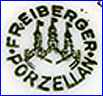 FREIBERG PORCELAIN FACTORY  [slight variations] (Germany)  - ca 1946 - Present