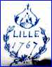 LILLE 1767 - MANUFACTURE ROYALE  (Lille, Nord, France)  - ca 1850s