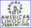 LIMOGES CHINA CO  (AMERICAN LIMOGES CHINA CO) (Ohio, USA)  - ca  1935 - 1936