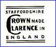 COOPERATIVE WHOLESALE SOCIETY Ltd  [CROWN CLARENCE Series] (Staffordshire, UK) - ca 1946 - 1970s