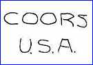 COORS PORCELAIN (Golden, CO, USA) - ca 1900 - ca 1930
