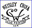 WEISSMAN COMPANY Inc  -  WEISLEY CHINA (Distributors & Importers, New York, USA) -  ca 1940s - ca 1950s