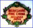 BERKSHIRE CHINA  (Importers on items from Japan)  - ca 1945 - 1952