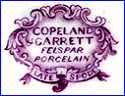 COPELAND & GARRETT   [COPELAND - SPODE] [FELSPAR PORCELAIN Series, varies, in many colors] (Staffordshire, UK)  - ca 1833 - 1847