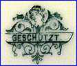 generic PORCELAIN DECORATING WORKSHOP  [Geschutzt means Patented or Registered in German]    (Germany or Austria)  - ca 1900 - 1930s
