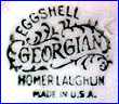 HOMER LAUGHLIN CHINA Co. [EGGSHELL Series, GEORGIAN Pattern - varies]  (Virginia, USA)  - ca 1940s
