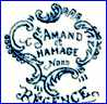 St. AMAND-ORCHIES-HAMAGE  [Pattern varies] (Nord, France)  - ca 1890s - 1950s