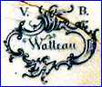 VILLEROY & BOCH  [Shapes vary - WALLEAN Pattern, varies] (Mettlach, Germany)  - ca 1840s - 1880s