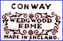 WEDGWOOD & CO  (EDME Style, CONWAY Pattern, Tunstall, Staffordshire, UK)  - ca 1930 - 1979