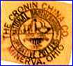 CRONIN CHINA CO (Ohio, USA)  - ca 1930s - ca 1956