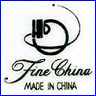 FINE CHINA   (mostly Dinnerware sold through Dept. Stores, China)  - ca 1990s - Present