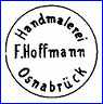 FRANZ HOFFMANN  (Decorator's mark, Black - Germany)  - ca 1926 - 1934