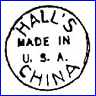HALL CHINA CO. (Ohio, USA) -  ca 1916 - ca 1930