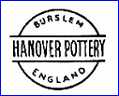 HANOVER POTTERY (Staffordshire, UK) - ca  1953 - 1956