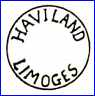 HAVILAND & CO. (Green)  (Limoges, France) - ca 1886 - 1889
